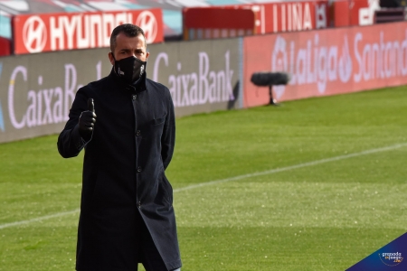 Diego Martínez espera que su equipo muestre su máximo nivel de competitividad mañana (JOSÉ M. BALDOMERO)