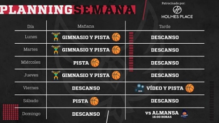 Plan semanal del Coviran Granada (FUNDACIÓN CB GRANADA) 