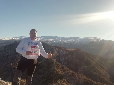Uno de los participantes en la carrera virtual (AYTO. OTURA) 