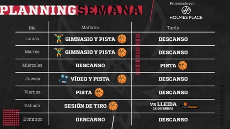 Planning semanal del Covirán Granada (FUNDACIÓN CB GRANADA) 