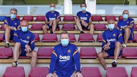 Dos miembros del cuerpo técnico del Barcelona han dado positivo, mientras que todos los jugadores son negativos (FC BARCELONA)