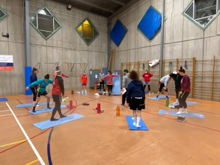 Imagen de un entrenamiento del Hafesa Granada (RACA) 