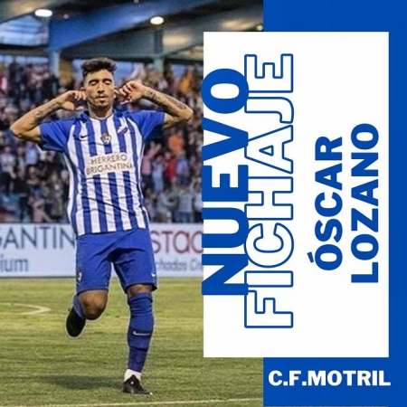 Óscar Lozano ya es jugador del Motril (FACEBOOK CF MOTRIL) 