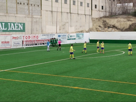El Atlético Mancha Real celebra el primer gol del partido (ATLÉTICO MANCHA REAL) 