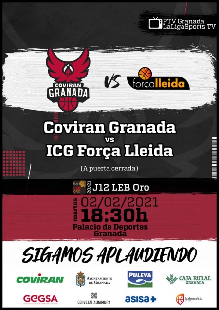 El Covirán Granada recibirá el martes a ICG Lleida (FUNDACION CB GRANADA)