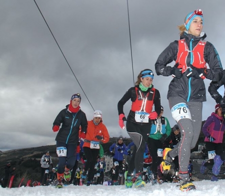 Imagen de la snow running de Sierra Nevada (CETURSA) 