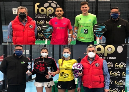 Vencedores del campeonato provincial de padel (FAP)