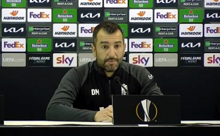 Diego Martínez, durante la rueda de prensa (FRAN CALVO)