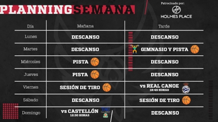 Planning semanal del Covirán Granada (FUNDACIÓN CB GRANADA)