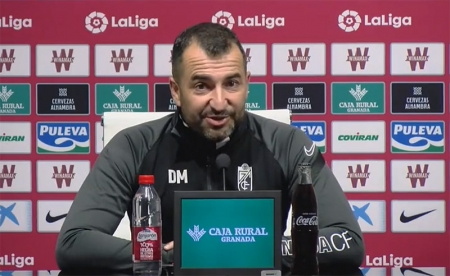 Diego Martínez en un momento de la rueda de prensa (GCF)