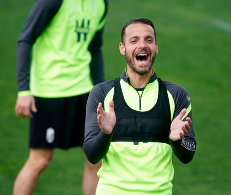 Soldado, durante un entrenamiento reciente (PEPE VILLOSLADA / GCF)