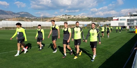 El Granada se ejercitó esta tarde en la Ciudad Deportiva (FRAN CALVO)