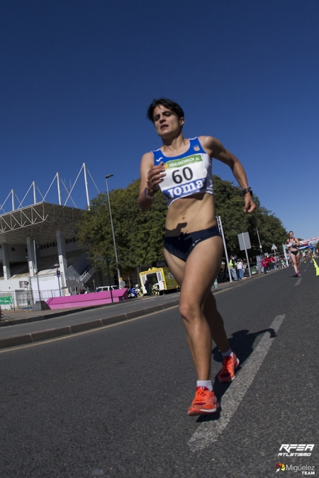 María Pérez durante la prueba celebrada en Murcia (REAL FEDERACIÓN ESPAÑOLA DE ATLETISMO) 