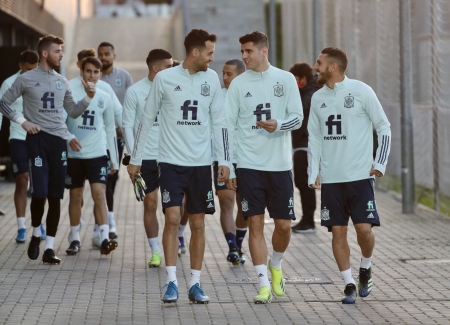 La selección española aterrizará en Granada esta noche (RFEF)