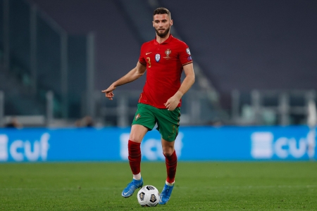 Domingos Duarte, durante el encuentro de ayer entre Protugal y Azerbaiyán (SELECCIÓN PORTUGAL)