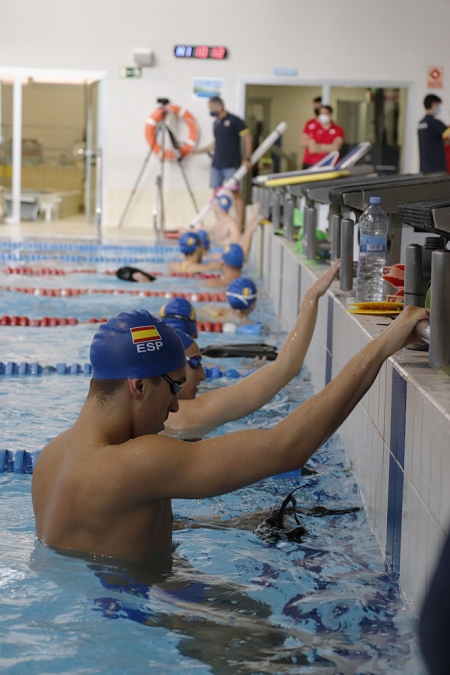 Entrenamiento de la selección española de natación (UGR)