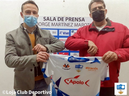 Vicente Ortiz junto a Antonio Guardeño, presidente del Loja CD (LOJA CD)