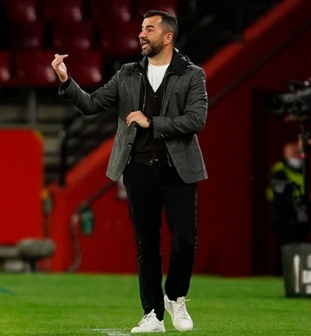 Diego Martínez, durante el último partido ante el Manchester United (PEPE VILLOSLADA / GCF)