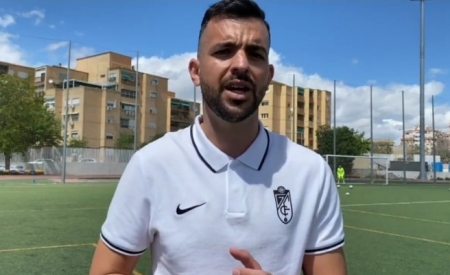 José Ángel Herrera, tras el encuentro del Granada Femenino ante el Albacete (GCF TV)