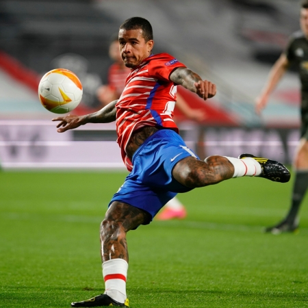 Kenedy, durante el partido ante el Manchester United del pasado jueves (PEPE VILLOSLADA / GCF)