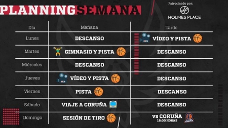 Plan semanal del Covirán Granada (FUNDACION CB GRANADA)