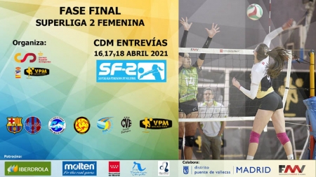 Cartel de la fase final de la Superliga Femenina 2 