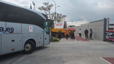 Llegada del Granada CF a la Ciudad Deportiva (FRAN CALVO)