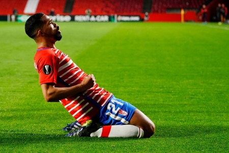 Yangel Herrera ha sido el máximo goleador del Granada en Europa League (PEPE VILLOSLADA / GCF)