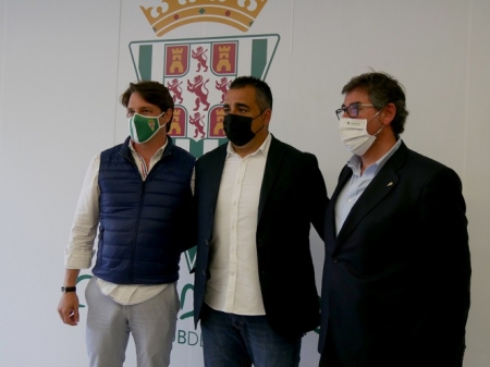 Germán Crespo en su presentación como entrenador del Córdoba (CÓRDOBA CF)
