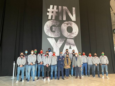 Los jugadores del Covirán Granada en la exposición #Ingoya (INGOYA)