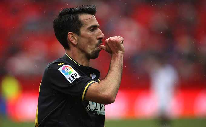 Isaac Cuenca festeja el primero de los dos tantos que marcó ante el Sevilla en la permanencia de 2016 (GCF) Isaac Cuenca festeja el primero de los dos tantos que marcó ante el Sevilla en la permanencia de 2016 (GCF)