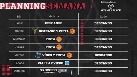 Planning semanal del Covirán Granada (FUNDACIÓN CB GRANADA)