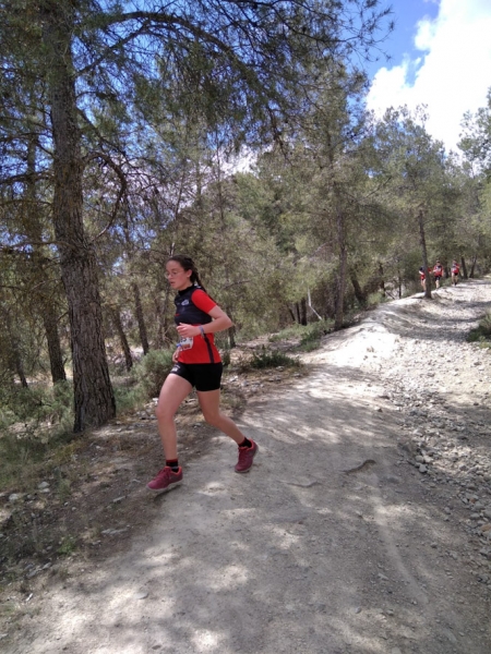 Carmen López durante una prueba (PUEBLOS DE MOCLIN)
