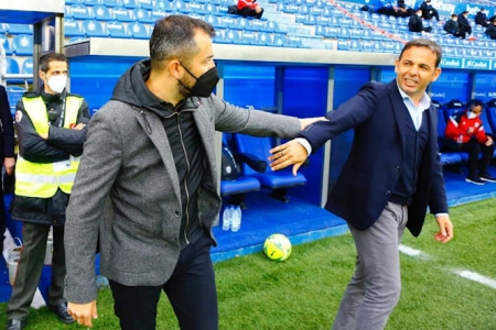 Los entrenadores Diego Martínez y Javi Calleja (LA LIGA)