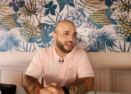 Pumuki, durante la entrevista con Granada En Juego (JAVIER PALMA)