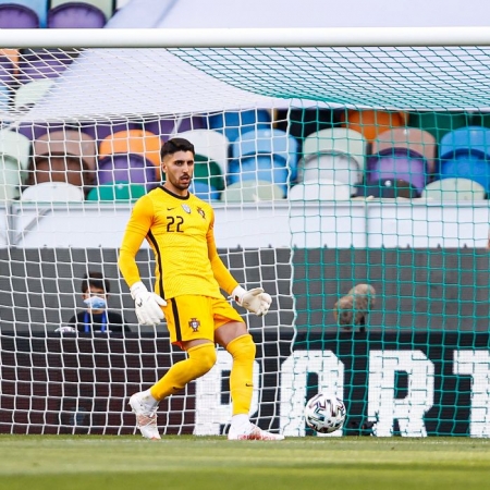Rui Silva, durante el encuentro de Portugal ante Israel (SELECCIÓN DE PORTUGAL)
