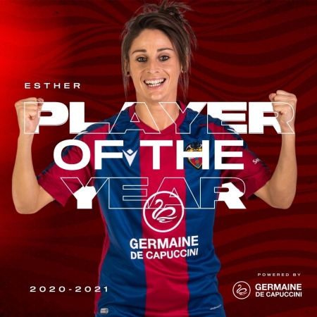 Esther González fue nombrada la mejor jugadora del Levante Femenino esta temporada (LEVANTE UD)