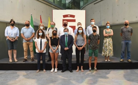 Recepción a los deportistas de esquí de montaña (S. BÁRCENA / DIPUTACIÓN)