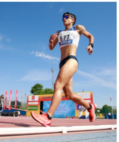  María Pérez durante el Campeonato de España de marcha (RFEA)