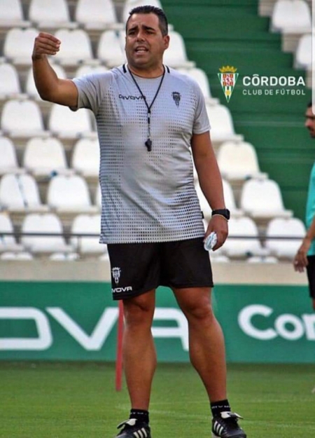Germán Crespo durante un entrenamiento con el Córdoba CF (CÓRDOBA CF) 
