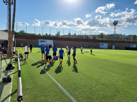 El Granada ya ha realizado su primera sesión en el Marbella Football Center (FRAN CALVO)