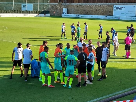 El Granada jugará un segundo amistoso frente al Alcorcón menos de 24 horas después de terminar el de ayer ante el Espanyol (FRAN CALVO)