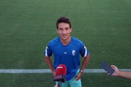 Luis Milla, al término del choque ante el Espanyol (FRAN CALVO)