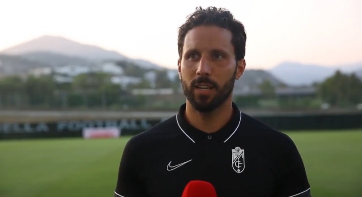 Germán Sánchez, al término del encuentro ante la Balompédica Linense en el Marbella Football Center (GCF TV) Germán Sánchez, al término del encuentro ante la Balompédica Linense en el Marbella Football Center (GCF TV)