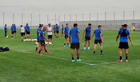 El Granada ha completado esta mañana su primer entrenamiento de la semana en la Ciudad Deportiva (FRAN CALVO)