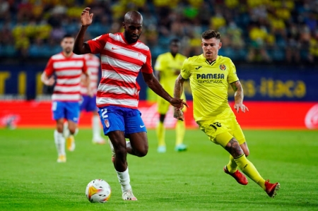 Fouquier en una acción del encuentro ante el Villarreal CF (GRANADA CF)