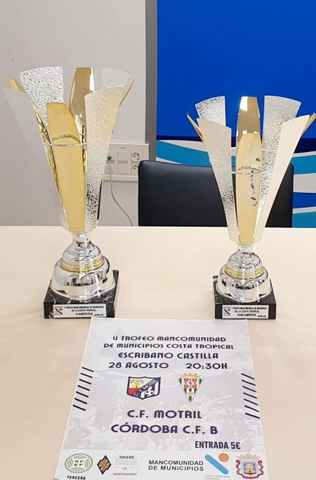 Trofeos y cartel del torneo (MDAD. COSTA TROPICAL) 