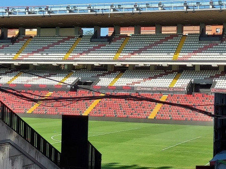 Imagen del Estadio de Vallecas a 24 horas del partido entre el Rayo y el Granada (FRAN CALVO)