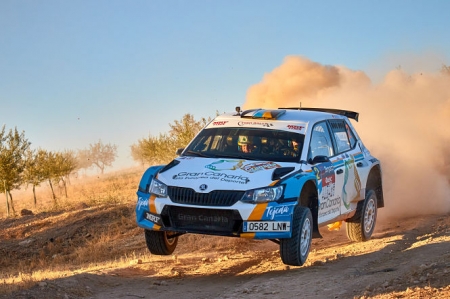 Un coche durante un tramo del rally (RALLY CIUDAD DE GRANADA)