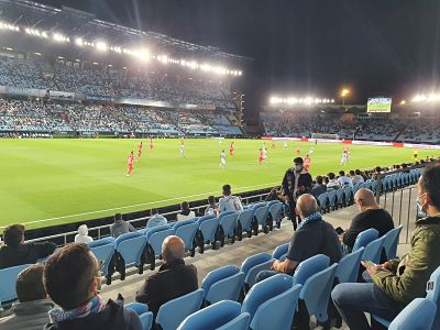 Imagen compartida por Roberto Fernández durante el encuentro entre el Celta y el Granada en `Balaídos` (TWITTER @ROBERTOFA13) Imagen compartida por Roberto Fernández durante el encuentro entre el Celta y el Granada en `Balaídos` (TWITTER @ROBERTOFA13)